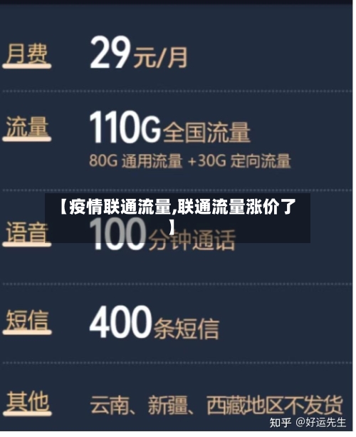 【疫情联通流量,联通流量涨价了】